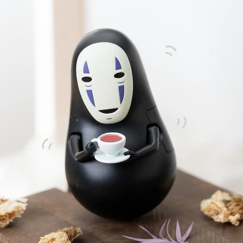 More! Wobbly Roly-Poly Collection YR-MC04 Spirited Away Tea Cup and Kaonashi