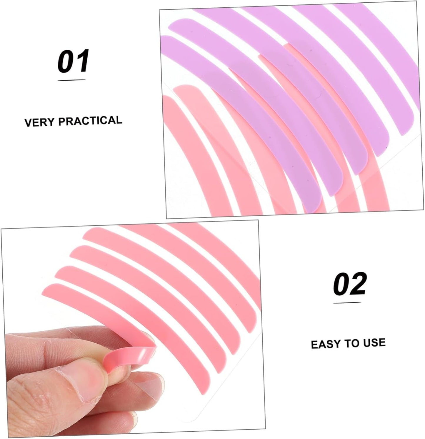 Frcolor 12 Pairs Eyelash Tape eyelash extension eyelashes extension lash lift Lash Lift Ribbon Eyelash Silicone Rod Eyelash Liftins