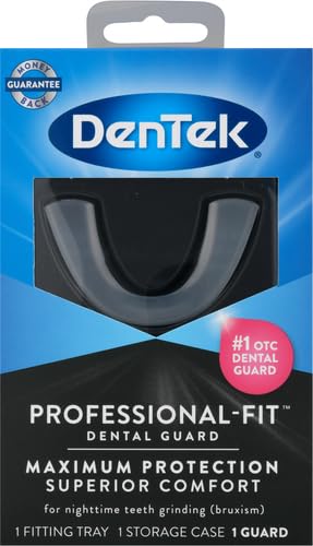DenTek Protector dental de ajuste profesional, protector bucal para rechinar dientes por la noche, 1 unidad