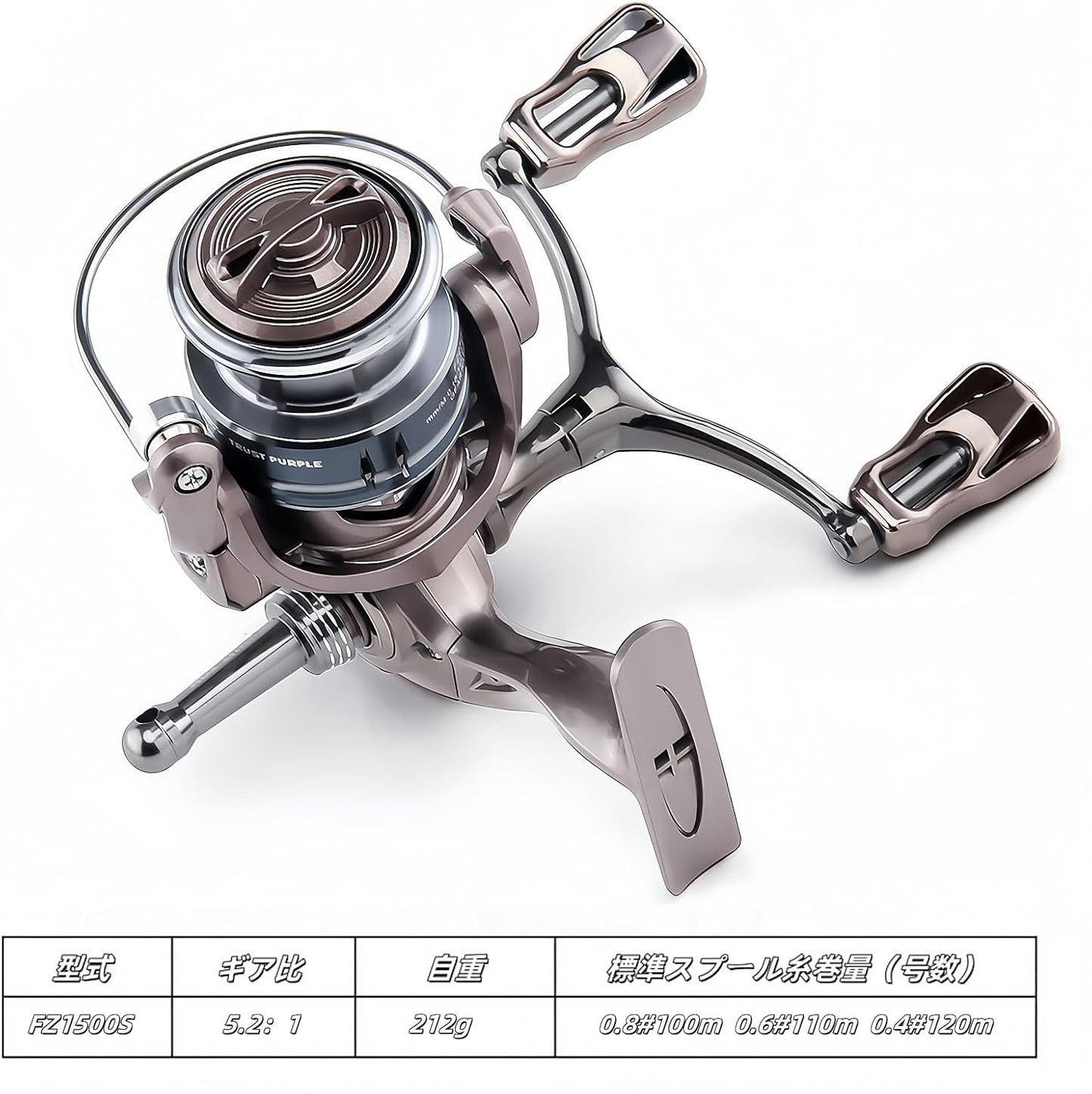 Spinning Reel #2500 #3000 Super Light Smooth 5.2:1 Gear Ratio Fishing Reel Max Drag for Freshwater and Saltwater