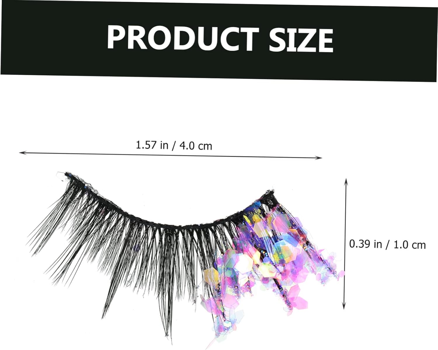 3 Pairs Fluorescent False Eyelashes Cosplay Eyelashes Lashes Costume Dramatic Eyelashes Fluffy Eyelashes False Eyelashes Natural Look Fiber
