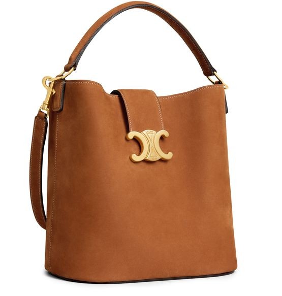CELINE Medium bucket Louise in nubuck calfskin - Image 2