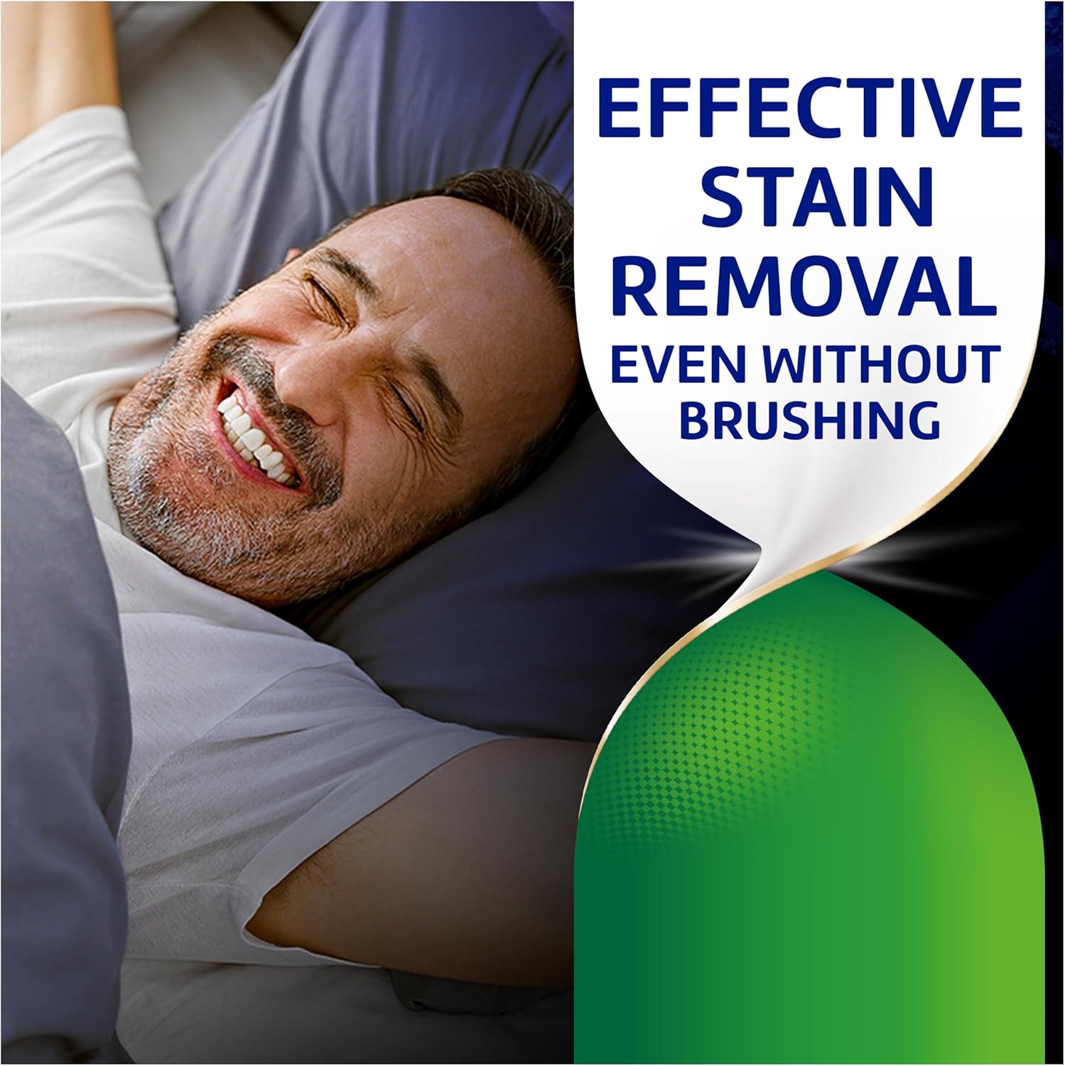 Polident Blanqueamiento nocturno antibacteriano, limpiador para aparatos dentales en tabletas, 60 unidades