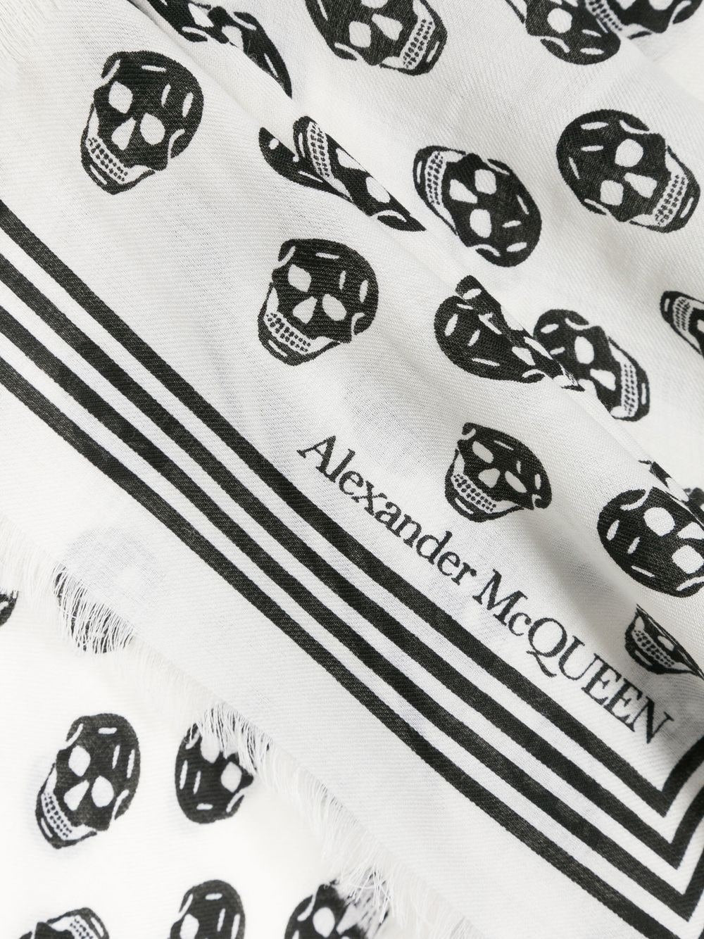 Alexander McQueen アレクサンダーMCクイーンスカルウールスカーフ - Image 2