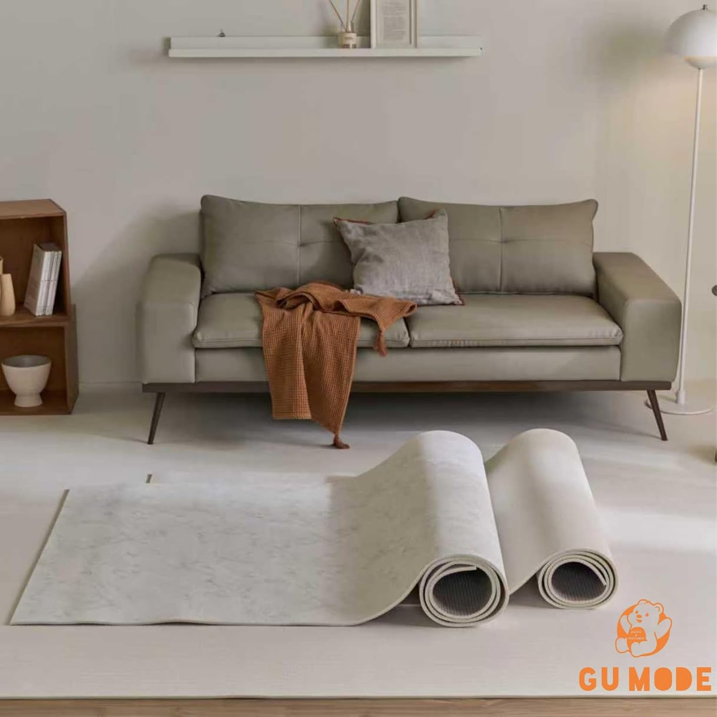 GU MODE Baby Mat (Milky White, 110x300x1cm)