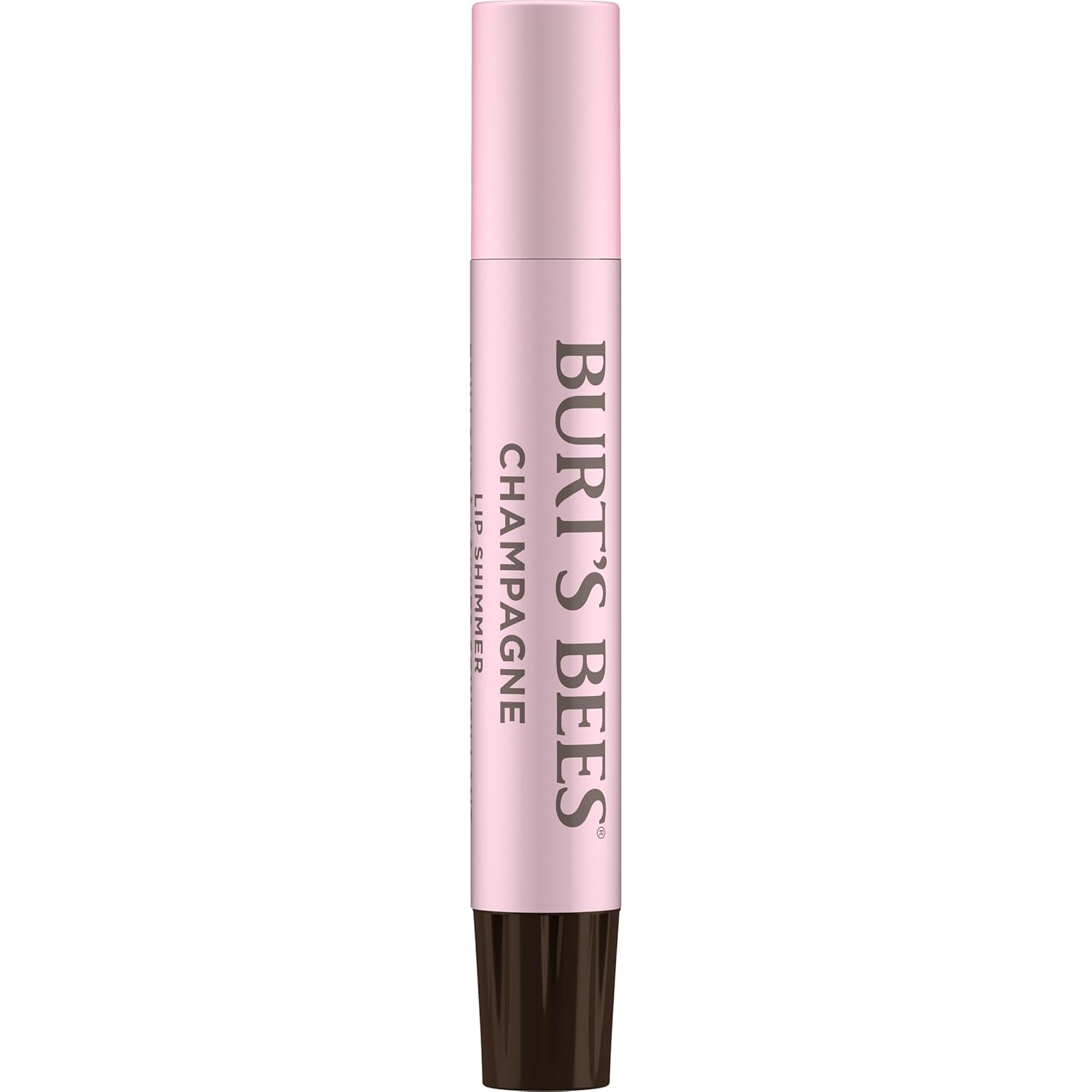 Burt's Bees Shimmer - Juego de tinte labial tintado, hidratante para hidratación durante todo el día con acabado pigmentado brillante y color construible, champán (paquete de 4)