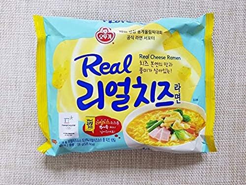 Ottogi Real Cheese Ramen, Pack of 5, Korean Food, Korean Ramen (Direct Shipping from overseas)