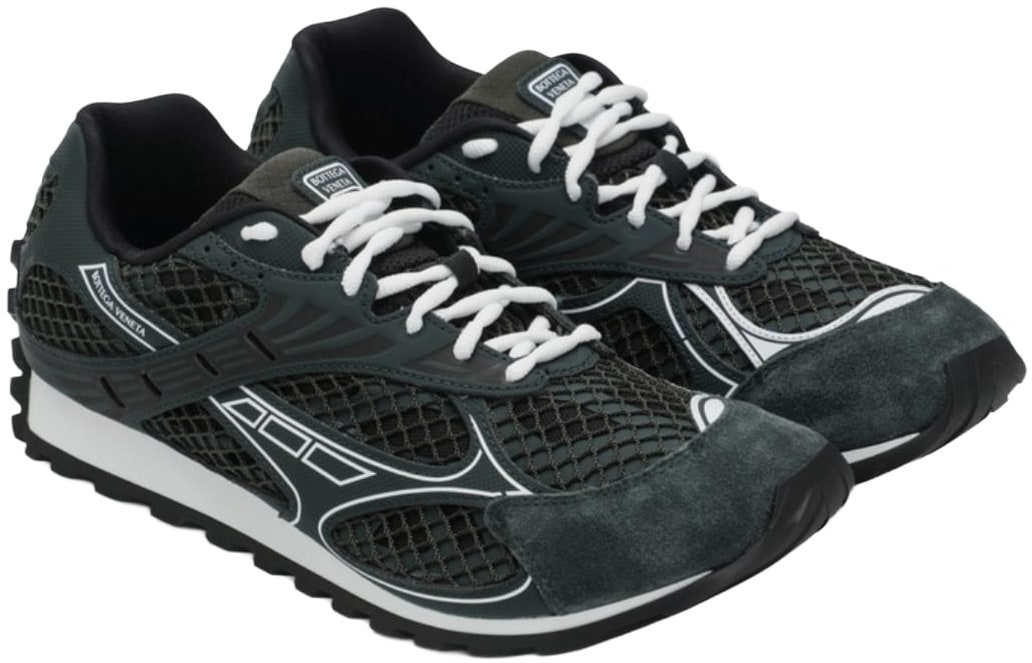 BOTTEGA VENETA ORBIT DARK GREEN/BLACK SNEAKERS