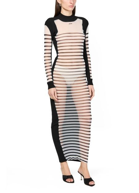 JEAN PAUL GAULTIER Mariniere メッシュ混 長袖ドレス - Image 2
