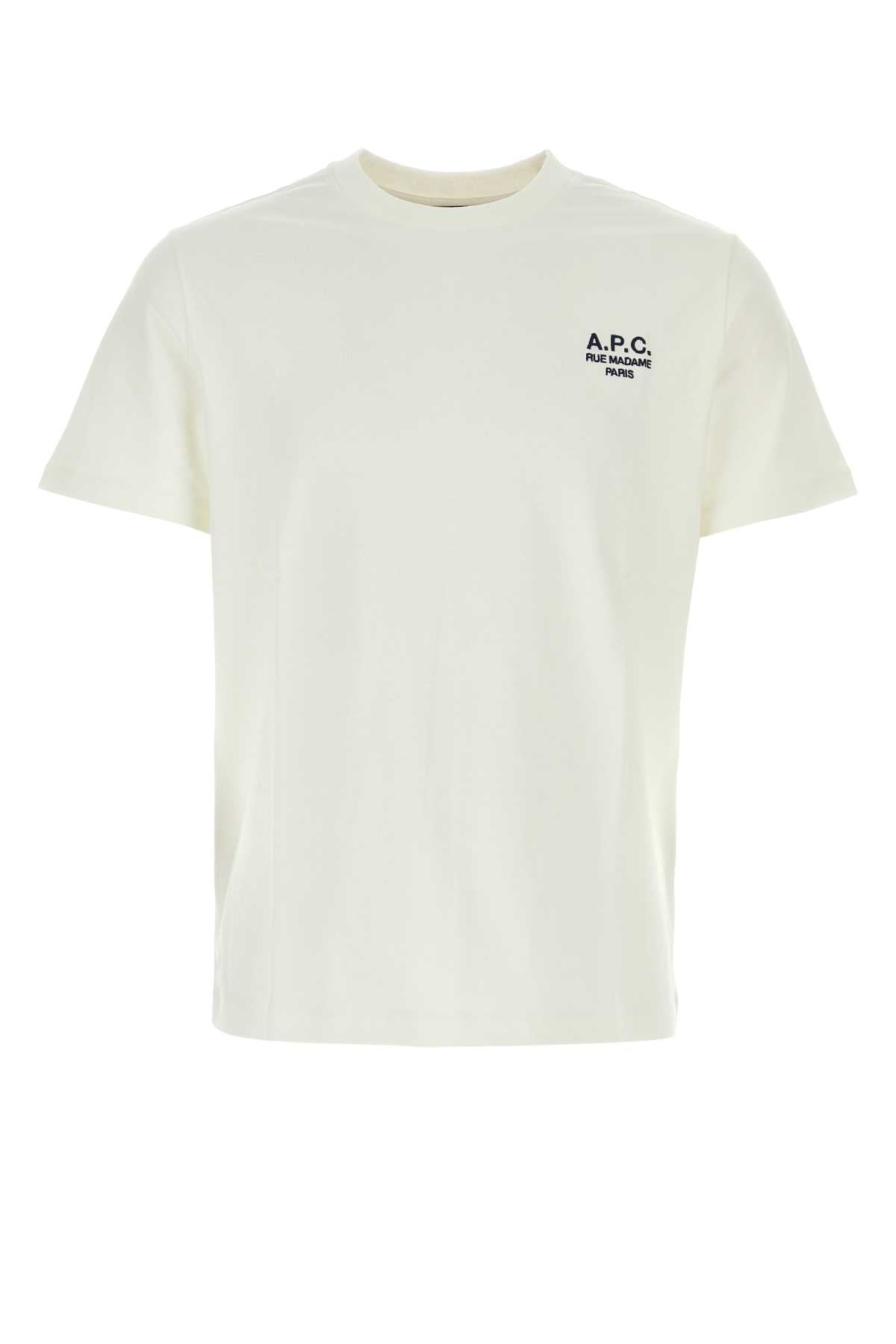 A A.P.C.白い綿Tシャツ - Image 2