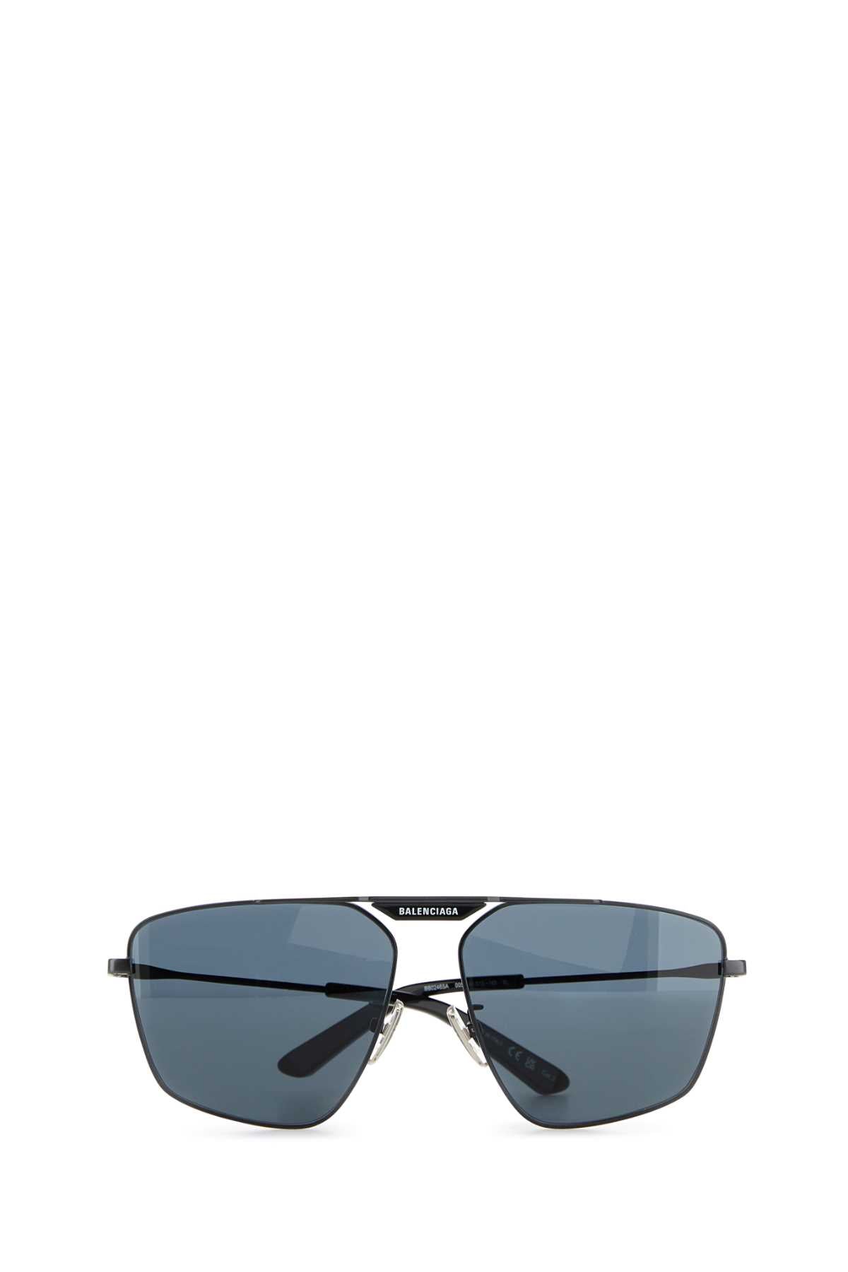 Balenciaga Black Metal Tag 2.0ナビゲーターサングラス - Image 2