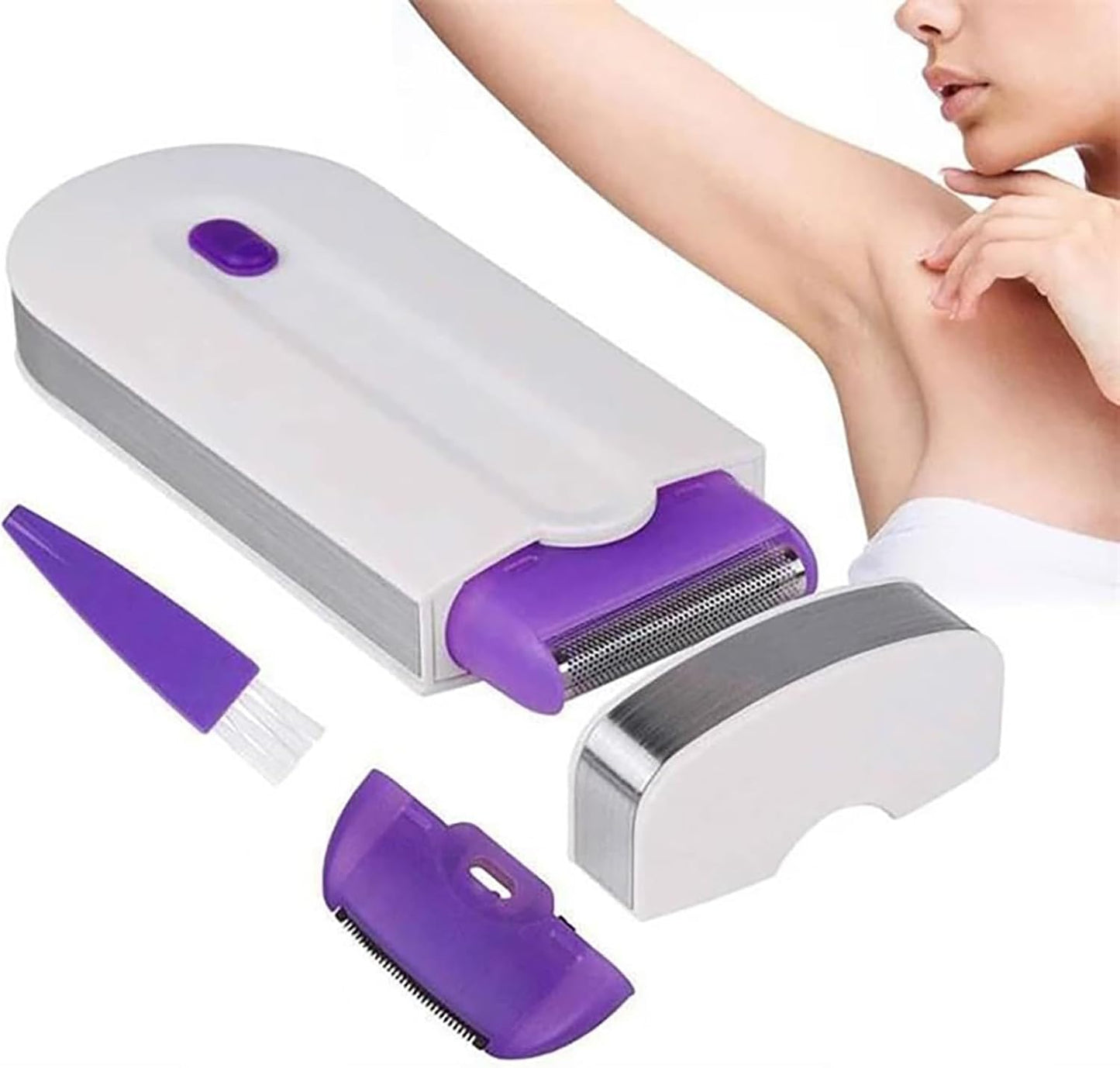 Epilator, Light Epilator, Hair Removal Knife, Women's Shaver, Portable, Manual Armpit Hair Shaving Knife, Full Body Care, Light Beauty Device, Beard, Body, Face, Arms, Unisex, Epilator