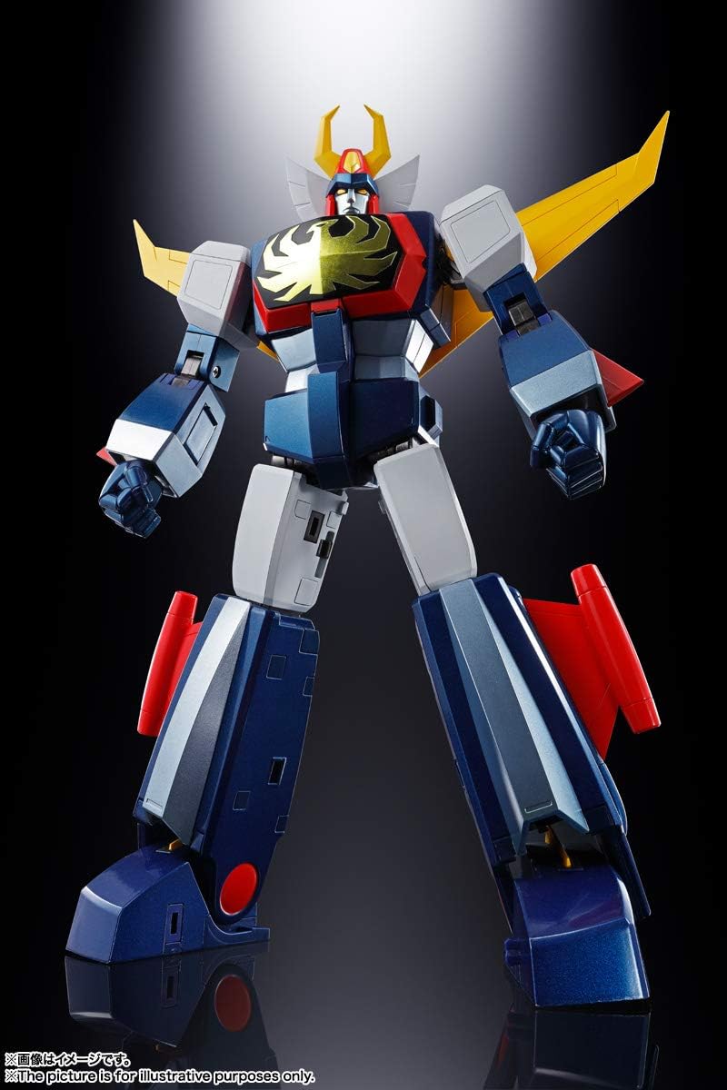 TAMASHII NATIONS Soul of Chogokin GX-66R Invincible Robo Trider G7 Action Figure, Approx. 9.4 inches (240 mm); ABS, PVC & Die Cast; Pre-painted