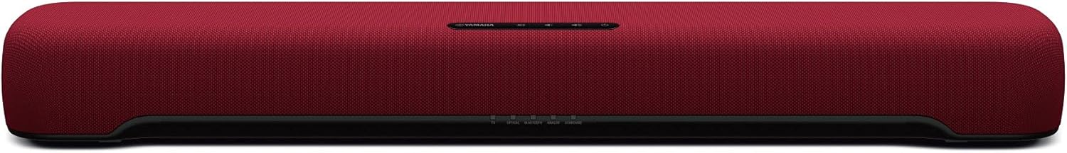 Yamaha SR-C20A(R) Compact Sound Bar 23.6 inches (60 cm) Wide PC Game Speaker, Bluetooth Compatible, TV/PC/Smartphone, Red