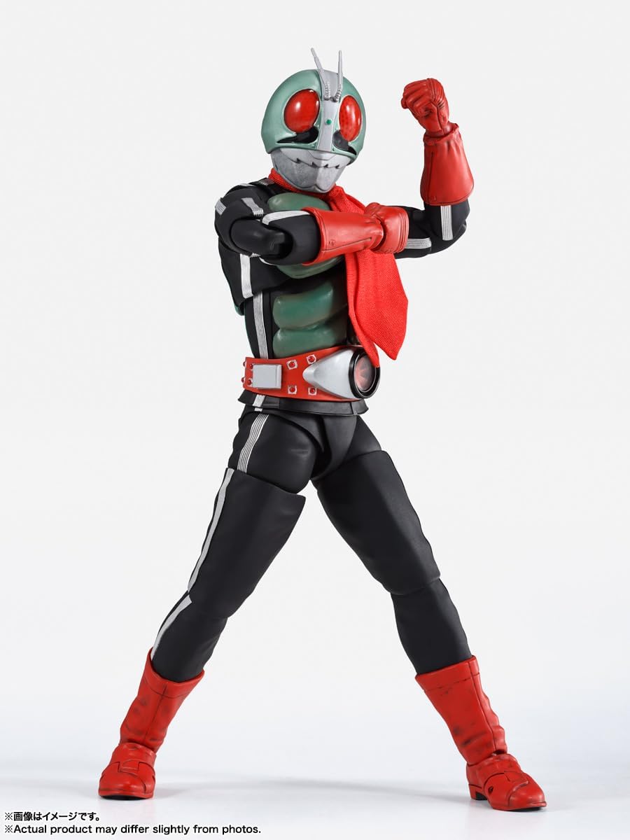 TAMASHII NATIONS S.H. Figuarts Kamen Rider New No. 2 Glorious Showa Rider Edition, Approx. 5.7 inches (145 mm), PVC & ABS & Fabric, Pre-painted Action Figure