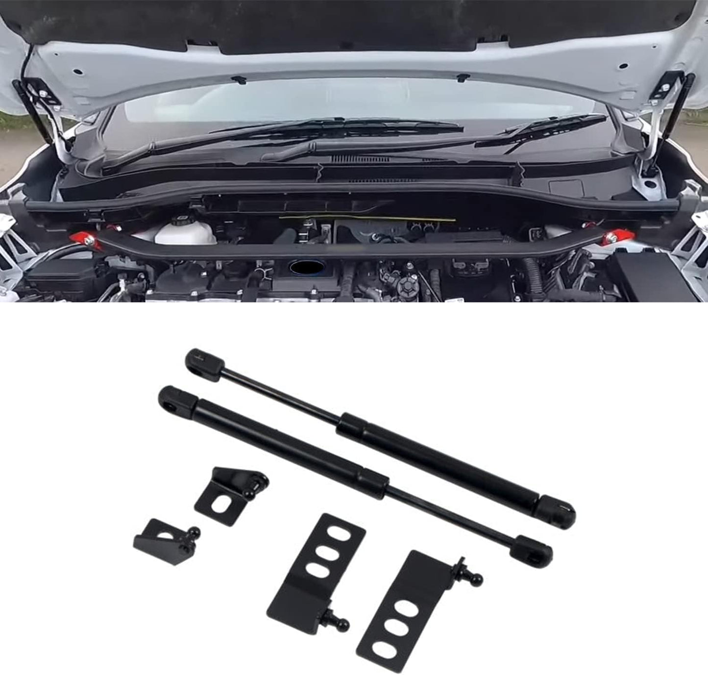 Hood Damper, Compatible with Corolla Cross, 1st Generation, 2021 and up, Toyota Customization Supplies, For Corolla Cross Gas Damper, Hydraulic Damper, Gas Springs, Bonnet Custom Parts