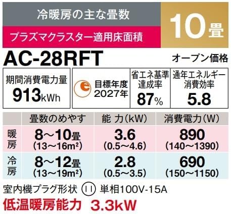 Sharp AC-28RFT