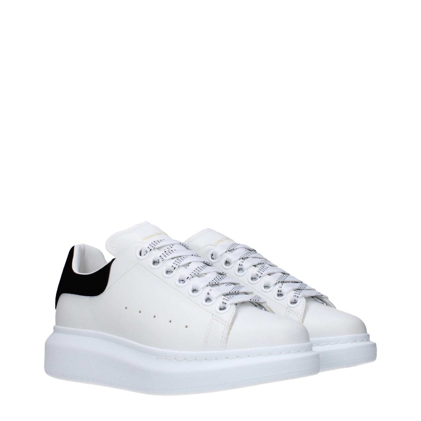 Alexander McQueen アレクサンダーマックイーンスニーカー特大女性レザーホワイト/ブラック - Image 2