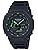 Casio GA-2100-1A3JF Men's Watch, Black, Limited Model / Neon Accent Series (Green)