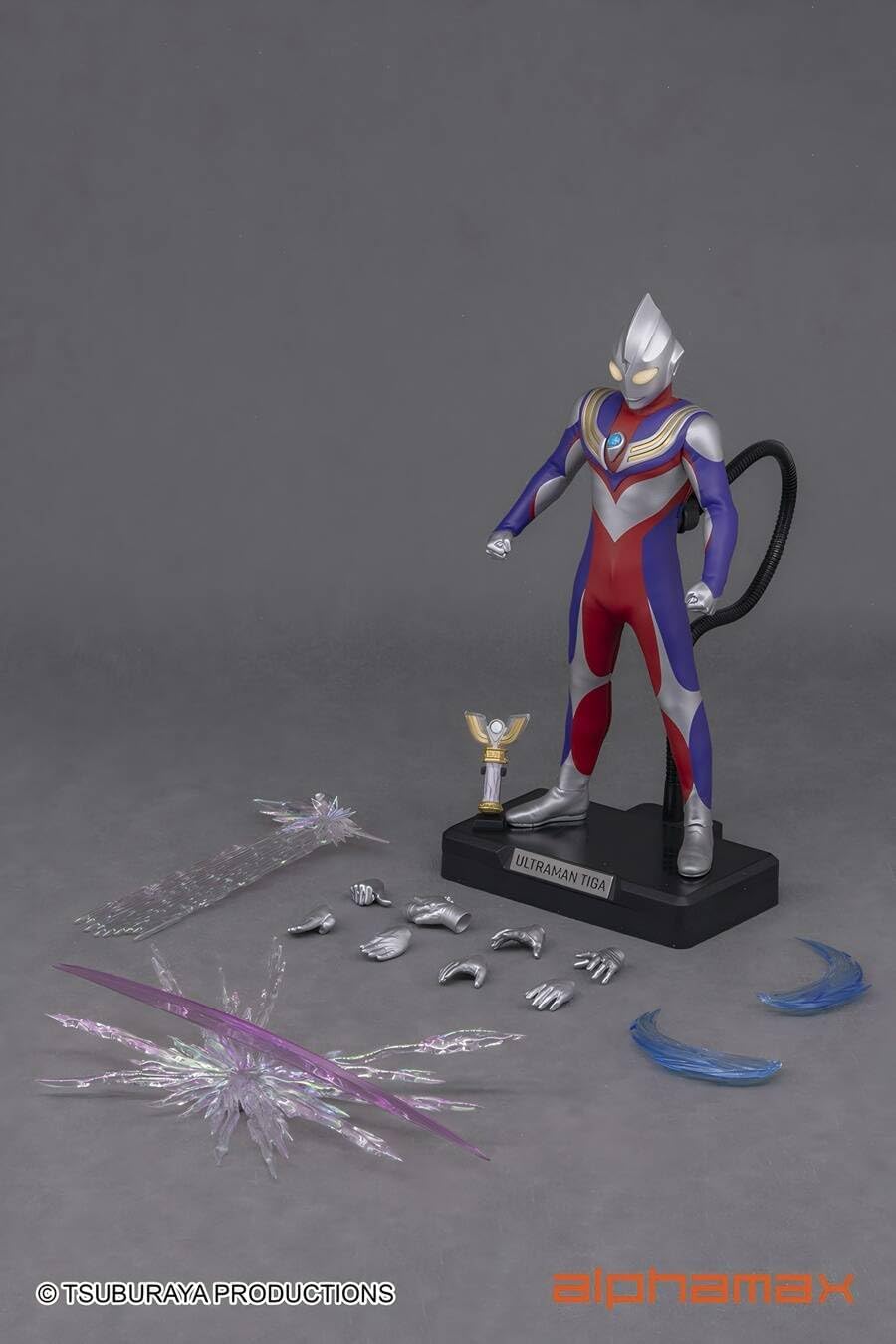ALPHAMAX Figure, Tiga Ultra 2.0 Action Figure, Complete Product, Complete Set, Includes Luminous Effect