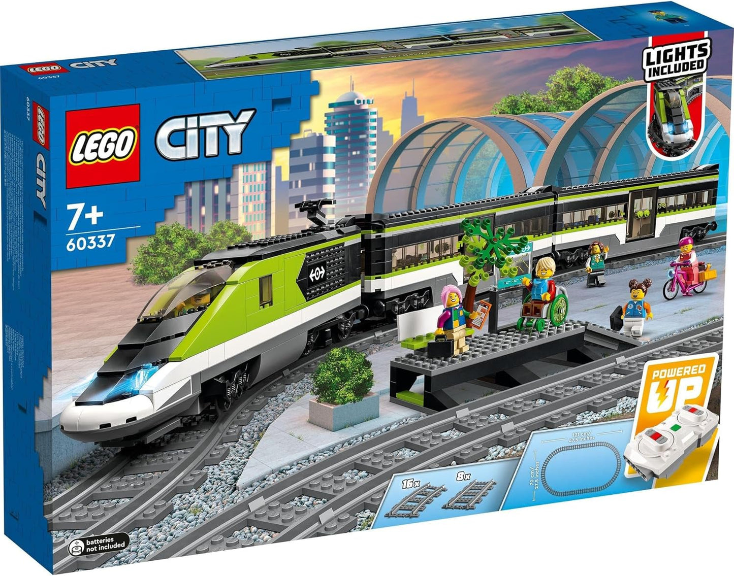 LEGO City City Express Toy Blocks, Present, Building Blocks, For Boys and Girls, Children, 7, 8, 9 Years Old, Elementary School, Town Building, Train, Vehicles 60337