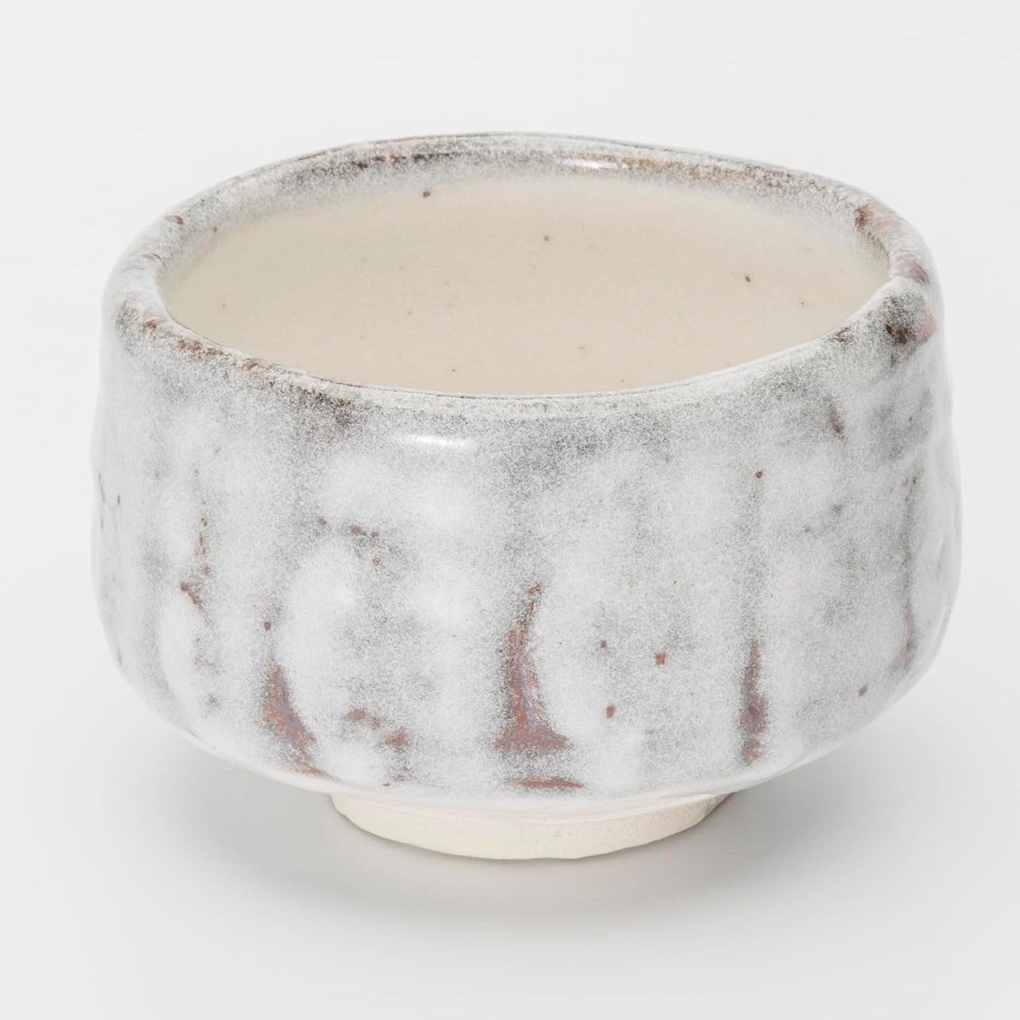 Mino Ware 505-05 Matcha Bowl, Matcha Rice Bowl, Tea Ceremony, Diameter Approx. 4.7 inches (12 cm), Tataki Matsushino White, Made in Japan
