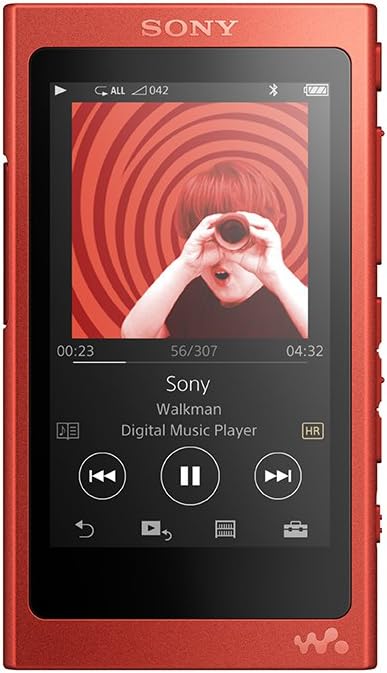 ソニー ウォークマン Aシリーズ 32GB NW-A36HN : Bluetooth/microSD/ハイレゾ対応 ノイズキャンセリング機能搭載 ハイレゾ対応イヤホン付属 シナバーレッド NW-A36HN R