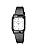 Casio LQ-142-7B Chippukashi Women's Analog Wristwatch, Cheap Casio Urethane Strap, Rectangular, white, Solid