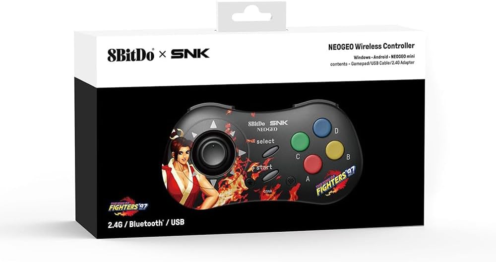【ネオジオミニ/Android(9.0以上)/PC対応】8BitDo NEOGEO Wireless Controller Mai Shiranui