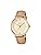 Casio LTP-VT03 Series Analog Quartz Women's Watch, LTP-VT03GL-4B Pale Orange Metallic x Beige Leather