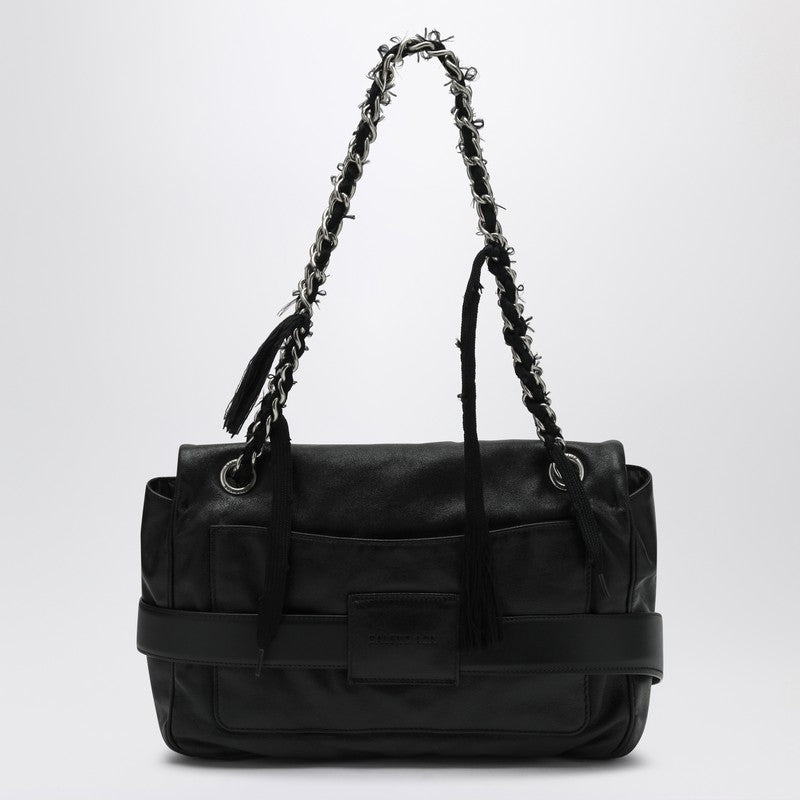 Balenciaga バレンシアガミディアムブラックレザーショルダーバッグモドゥ - Image 2