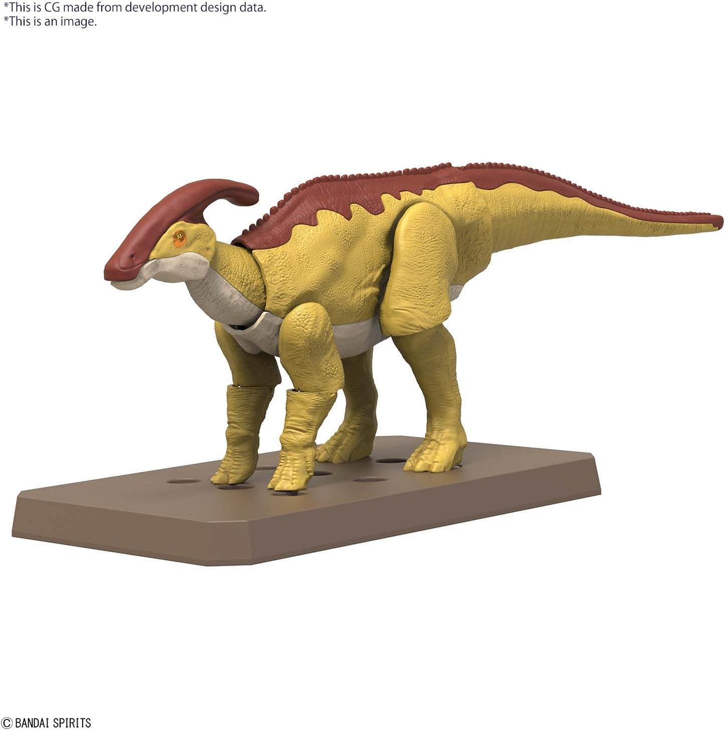 Planosaurus Parasaurolophus Color-Coded Plastic Model
