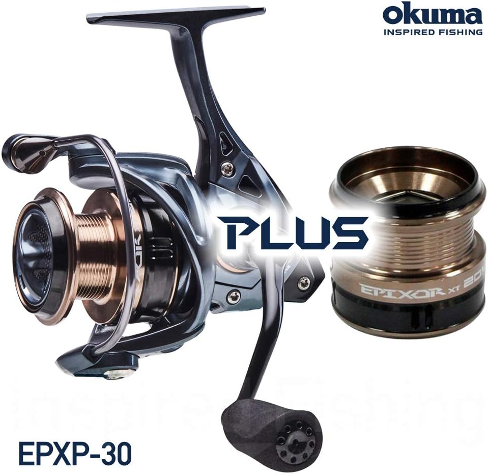 Zenith Okuma EPIXOR EPXT-30PLUS Universal Spinning Reel with Shallow Groove Aluminum Spool