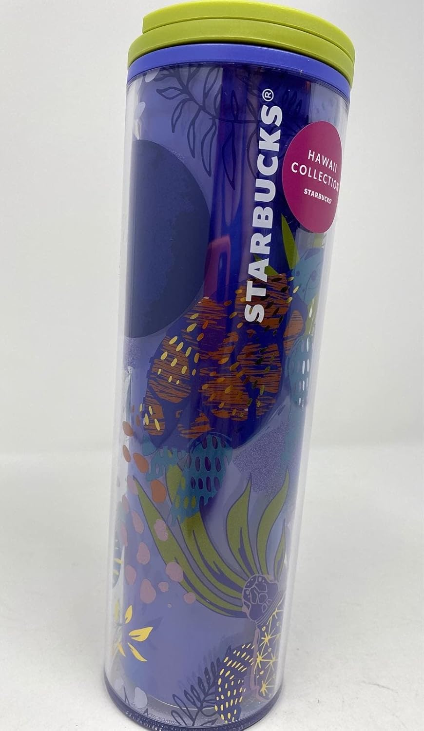 Starbucks Hawaii Collection - Vaso de luna de tortuga marina azul de 16 onzas