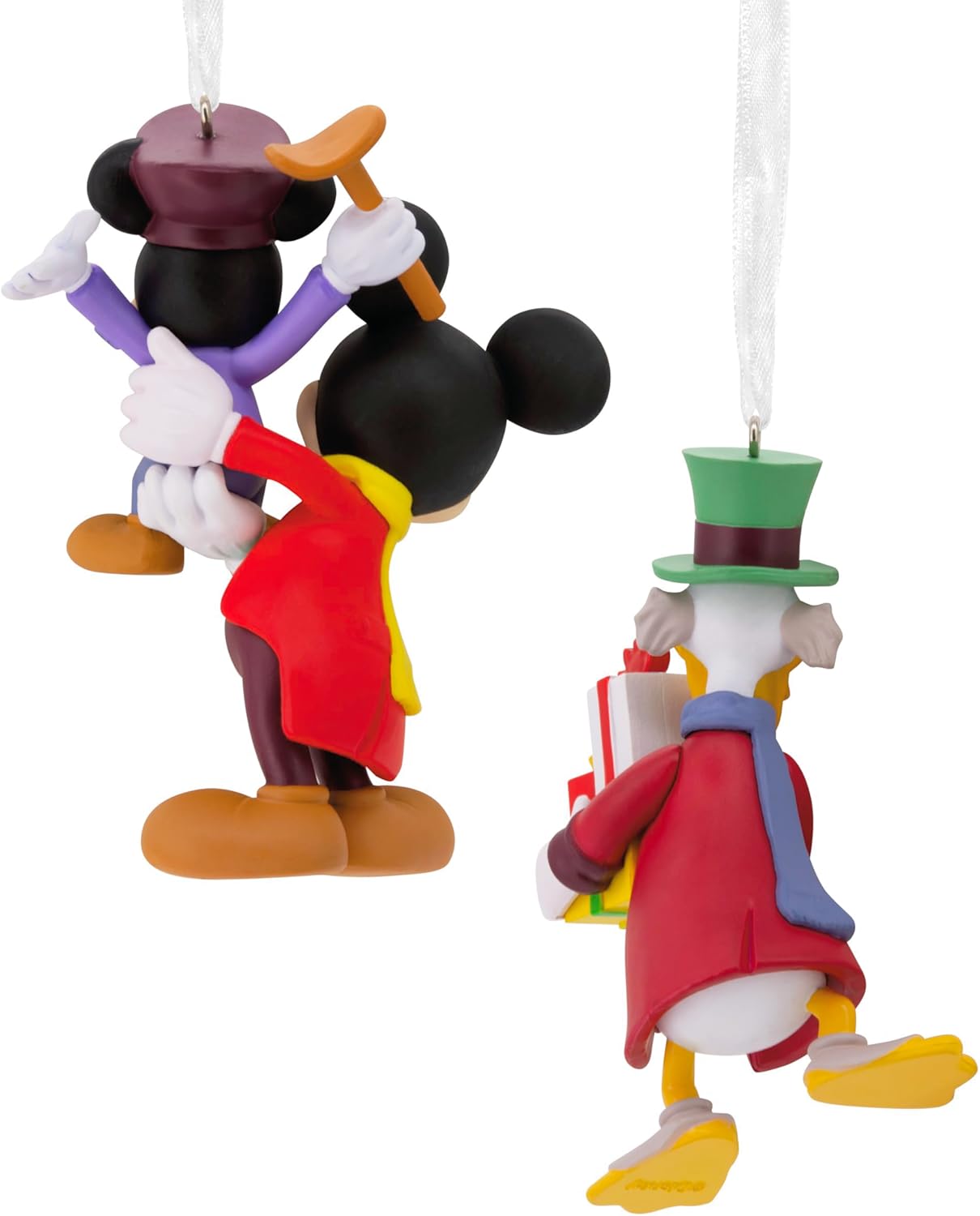 Adornos de Navidad de Hallmark Disney Mickey's Christmas Carol, Set de 2