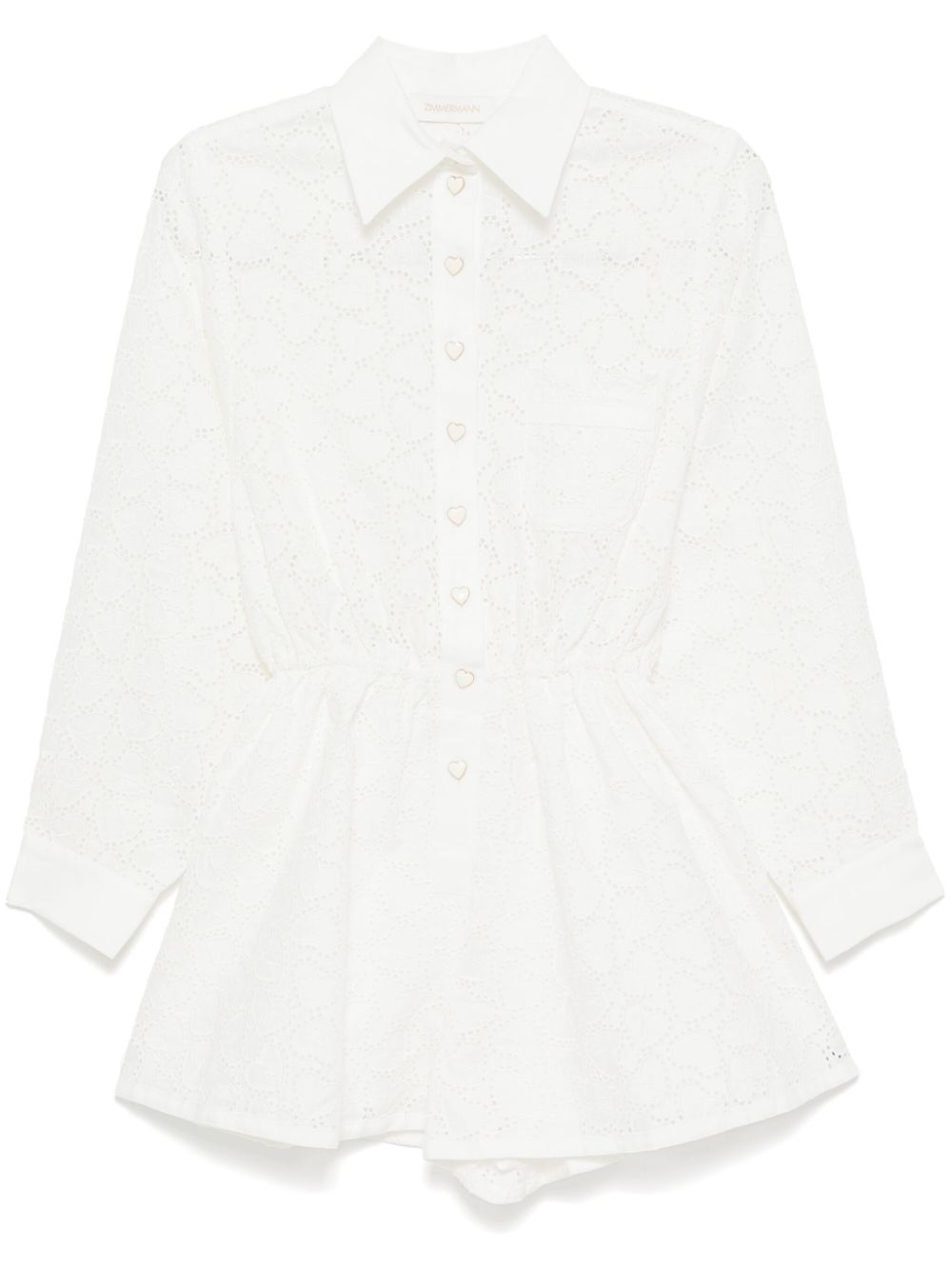 Zimmermann Zimmermann Crush Linen Playsuit - Image 2