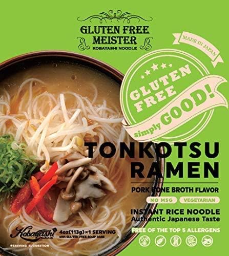 Generic Gluten Free Instant Tonkotsu Style Ramen, Soy Sauce Ramen, Miso Ramen, Set of 6 (2 Meals each)