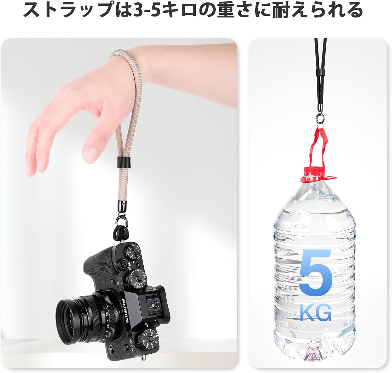 VOVMOEYA Hand Strap, Camera Wrist Strap, Compatible with Fujifilm, Sony, Canon, and Nikon Cameras, Adjustable Length, Armrest with Ring, Quick Detachment, For Small Cameras, Stylish, Compatible with