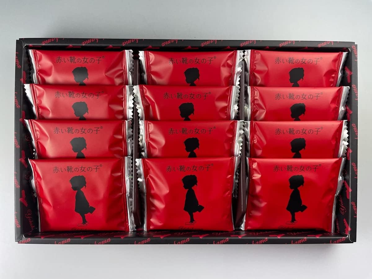 Strawberry Langdesha 12-Piece Set, Red Shoes Girl, Yokohama Marine Foods, Yokohama Souvenir, Gift, Confectionery, Baked Goods, New Year's Gift, Summer Gift, Year-End Gift, Homecoming Souvenir, Present