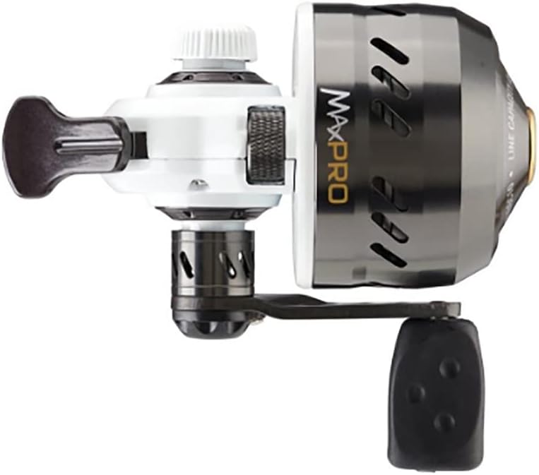 Abu Garcia Max Pro Spincast Reel, 10 Sizes, Left/Right Handle Position, Teflon Twin Cam, Smooth Operation