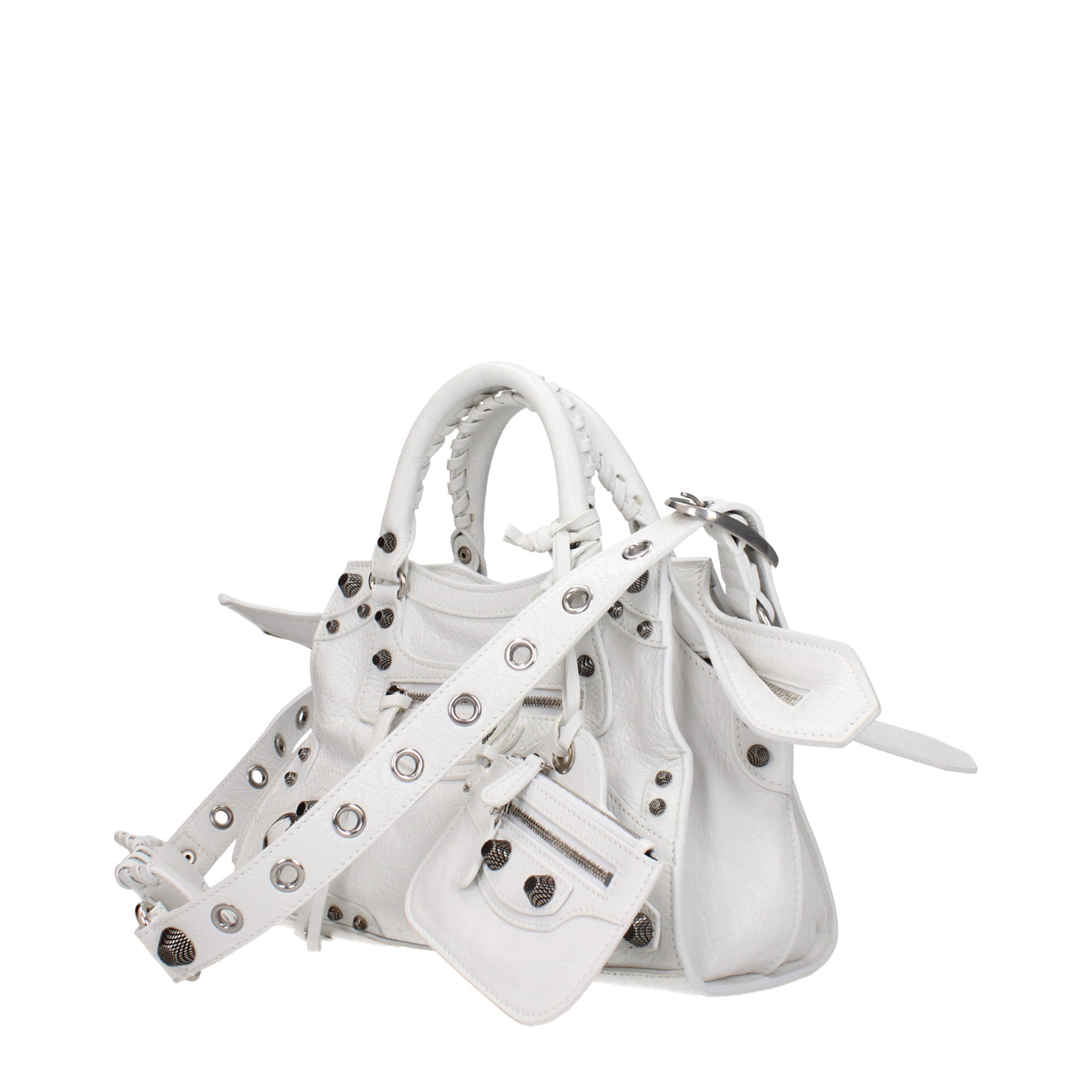 Balenciagaハンドバッグネオカゴール女性レザーホワイト/光学白 - Image 2