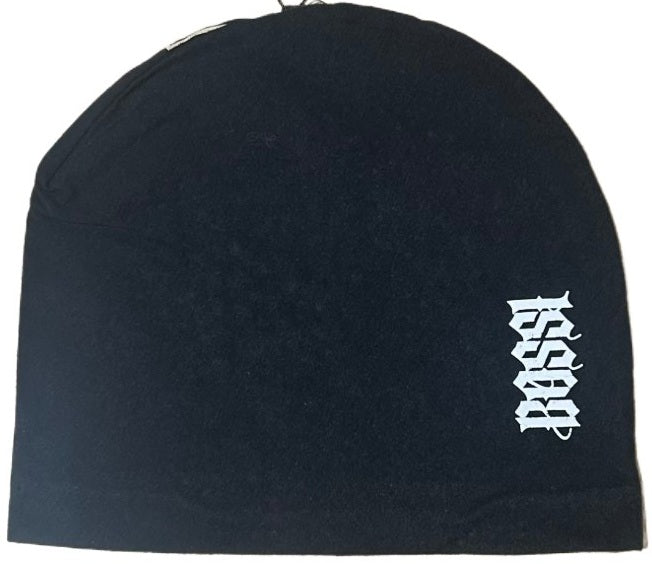 BOSSI 'ORANGE/CREAM HARLEY LOGO' RHINESTONE VINTAGE BEANIE