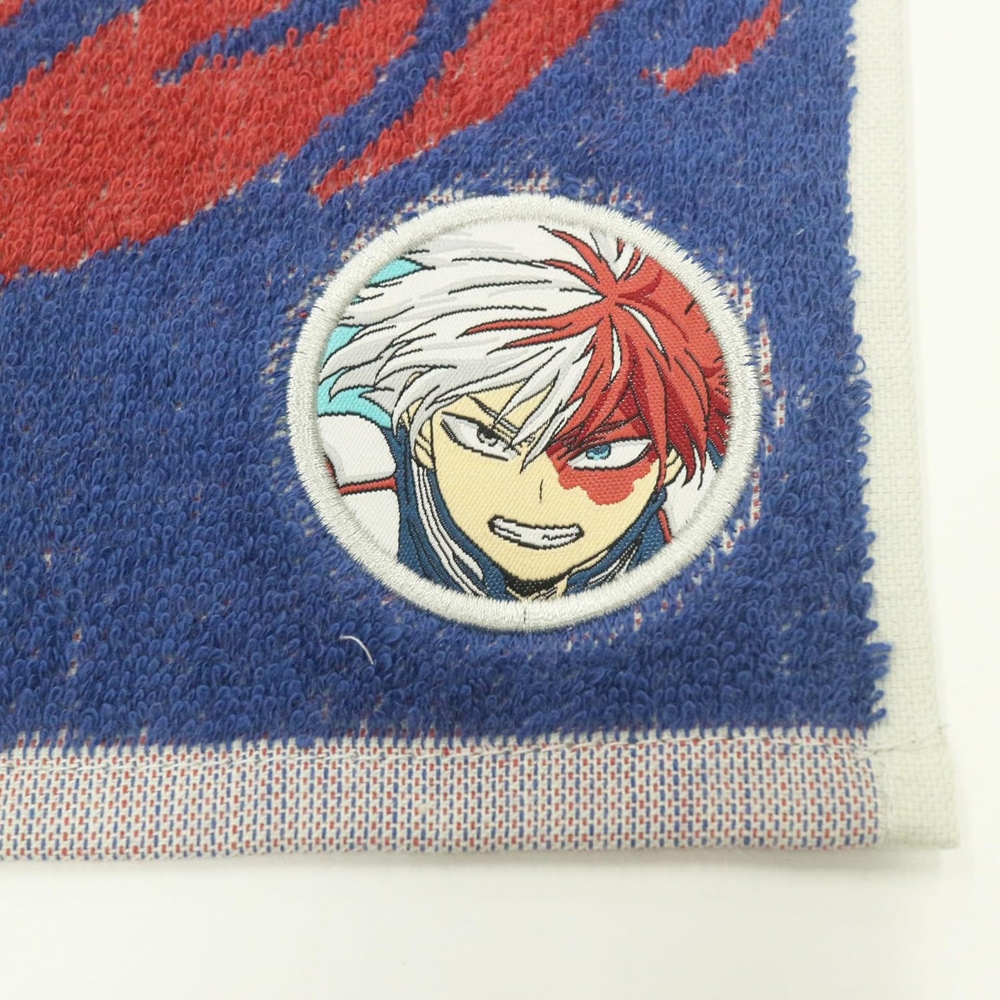 BANDAI Mini Towel My Hero Academia Todoroki Shoto Handkerchief 100% Cotton Character Antibacterial Odor Resistant Present Gift Birthday 4385000300