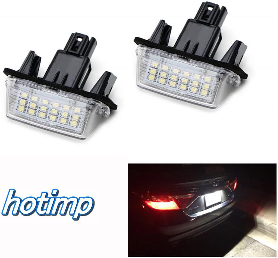Genuine Replacement LED 18 x 2 License Lights for Toyota Camry Aqua Avensis Lactis Sienta Vitz Corolla Axio Filler SAI Voxy Exfire