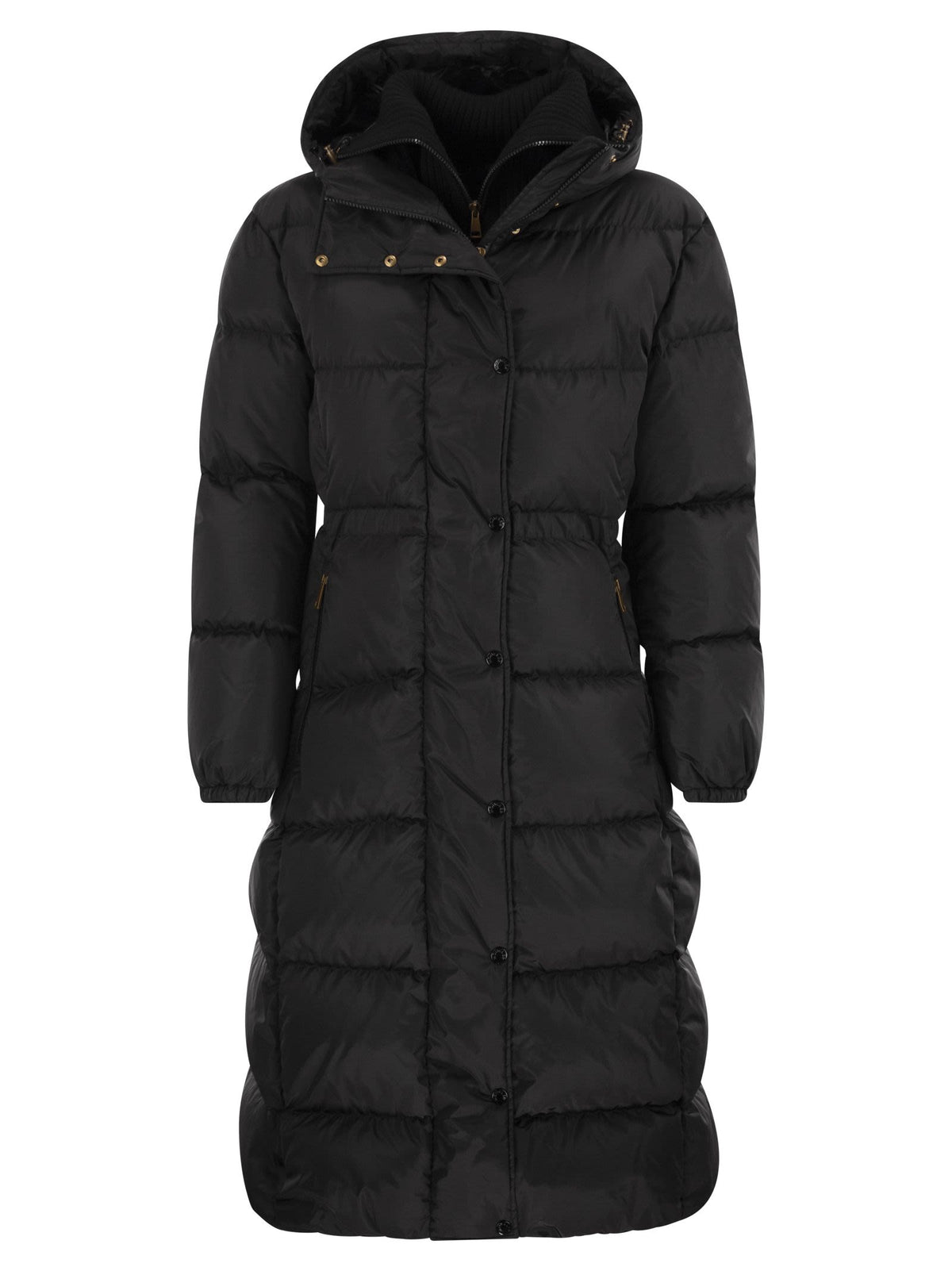 Moncler モンクラーチャマーフードとウールのトリムとロングダウンジャケット - Image 2
