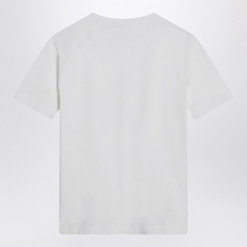Brunello Cucinelli 輝くポケット付きのブルネッロクシネリホワイトコットンTシャツ - Image 2