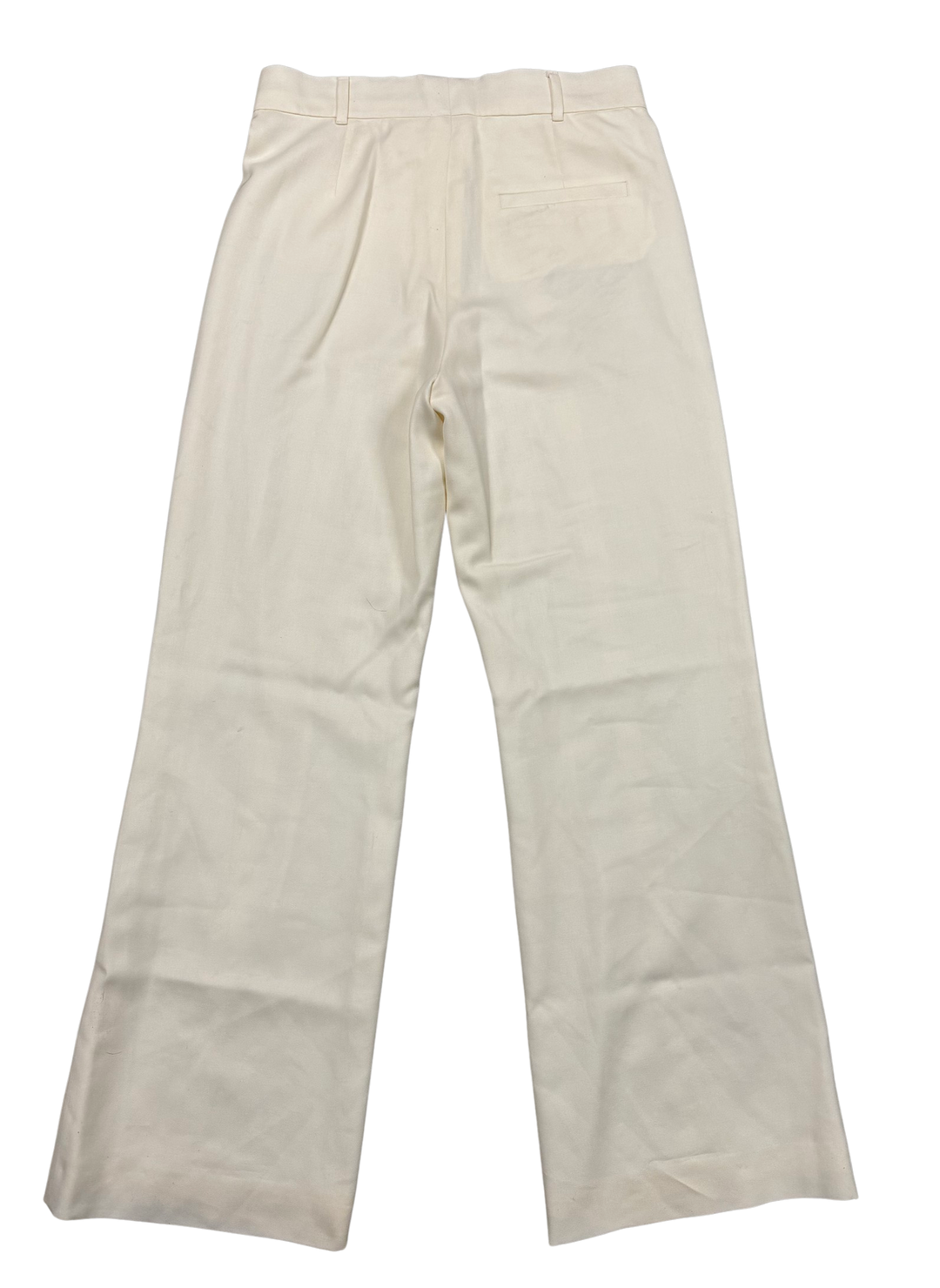 CASABLANCA 'CREAM' VIRGIN WOOL HIGH WAISTED TROUSERS