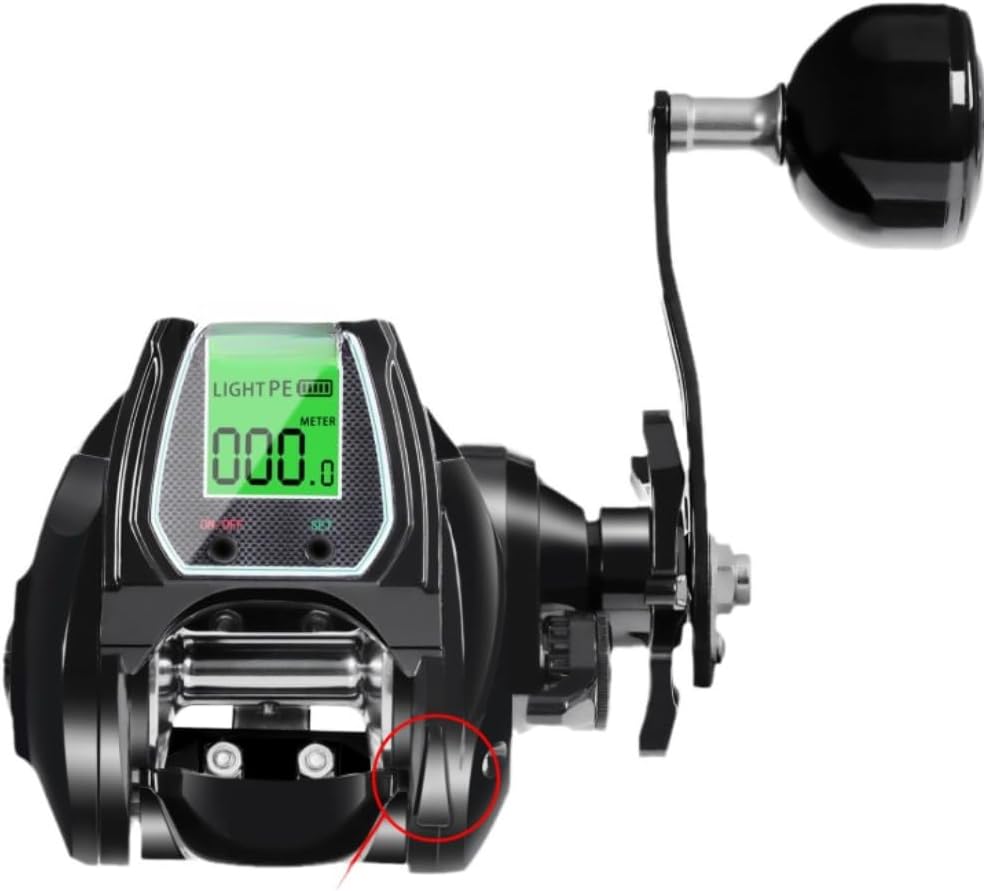 電動リール ベイトキャスティングリール、ベイトキャスティングリール 電動リール 最大ドラグ海釣りに使いやすい、 10 スピード強力磁気ブレーキ スーパードラグ力 、野生釣りや海釣りに最適 長距離ラフト釣り、ィッシングリール 湖 川用 海釣り 淡水釣り