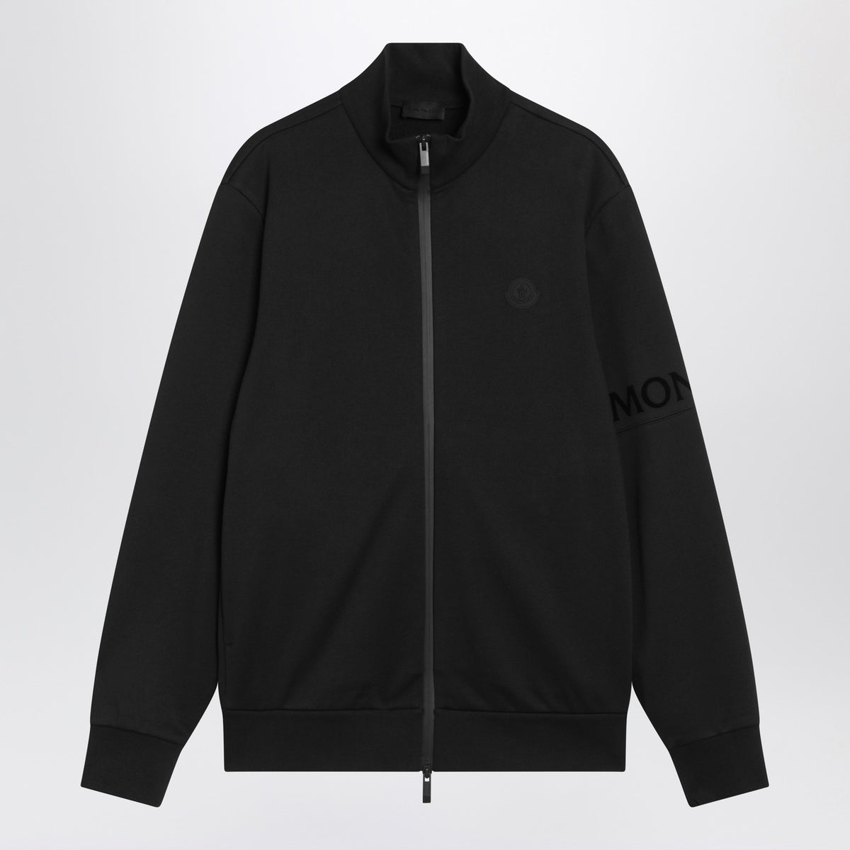 Moncler モンクラーブラックコットンジップパーカー - Image 2