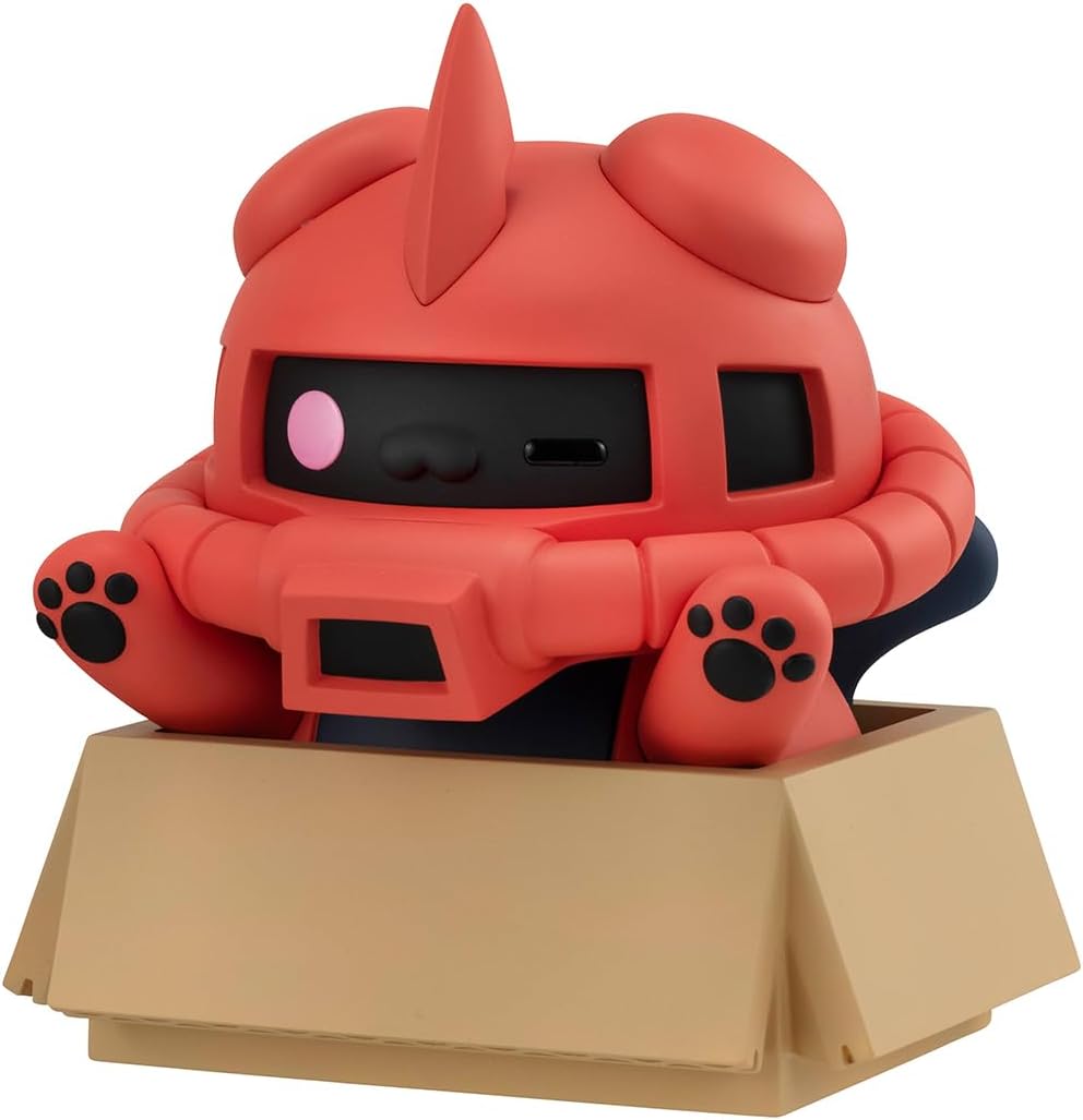MEGA CAT PROJECT Mobile Suit Gundam Nyan Tomo Large Mobile Suit Nyan Dam Char Zaku Approx. 5.5 inches (140 mm), PVC Pre-painted Complete Figure